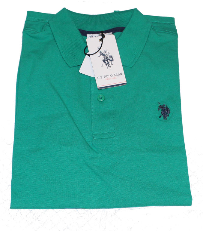U.S. POLO ASSN. Polo Shirt grün kurzarm Gr. XL neu